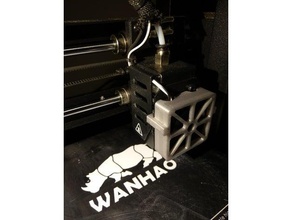 wanhao i3 mini fancover clips 3d printer parts 3d print model - Mito3D
