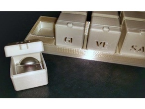 hapların organizasyon pillole hap kabı porta 3d print model - Mito3D