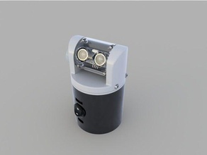 mini 3d scanner electronics 2-axis arduino stepper motor ultrasonic work progress 3d print model - Mito3D