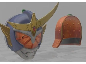 kamen rider gaim orange helmet costume cosplay 3d print model - Mito3D
