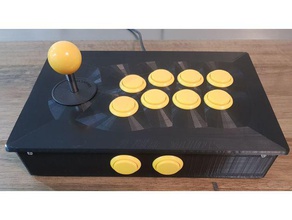 3d arcade stick i giocattoli giochi joystick controller lotta 3d print model - Mito3D