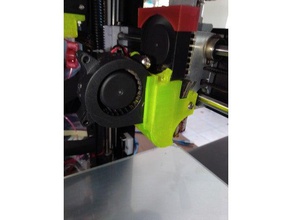 jgaurora volcano head fan duct 3d printer accessories blower a5 jg aurora a3 layer 3d print model - Mito3D