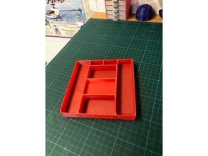 parts tray organization fiddly ikea hack storage 3d print model - Mito3D