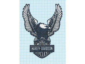 eagle harley davidson arte 3d print model - Mito3D