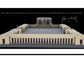anitkabir Gebäude Strukturen Atatürk 3d print model - Mito3D