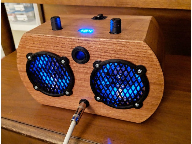 cigar box style guitar amp parts audio 3D print model - Mito3D