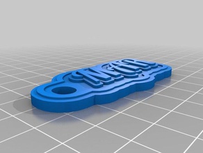 llavero mar chaveiros personalizado 3d print model - Mito3D