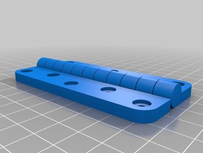 my customized parametric hinge long parts 3d print model - Mito3D