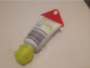 la pasta de dientes apretados cuarto baño etiqueta exprimidor 3d print model - Mito3D