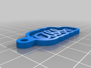 abba de porte-clés personnalisé 3d print model - Mito3D