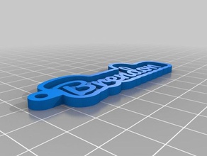 brendon Schlüsselanhänger angepasst 3d print model - Mito3D