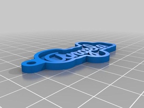 angela Schlüsselanhänger kundengebundene 3d print model - Mito3D