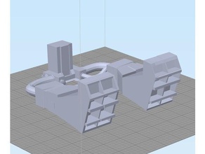 delorean dicker grill-Motoren mechanisch ist Spielzeug 3d print model - Mito3D