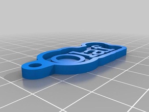 olaf Anahtarlık özelleştirilmiş 3d print model - Mito3D