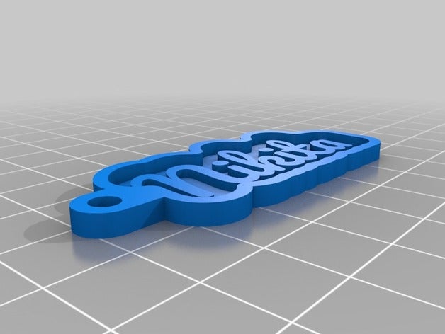 nikita chaveiros personalizado 3D print model - Mito3D