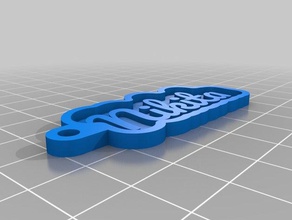 nikita llaveros personalizado 3d print model - Mito3D