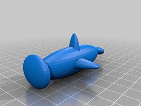 Regenmantel-Delphin 3d drucken 3d print model - Mito3D