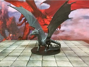 le dragon de nuit jeux mdn donjons dragons pathfinder 3d print model - Mito3D