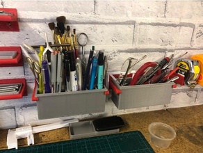kleines tool-Boxen - Organisation tools Werkzeughalter Wandhalterung 3d print model - Mito3D