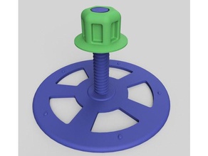 cd storage spindle nut computer 3d print model - Mito3D