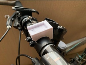 snap-fit bar mount base remix 22mm-34 mm tırtıllı kolu spor açık havada bisiklet keskin 3d print model - Mito3D