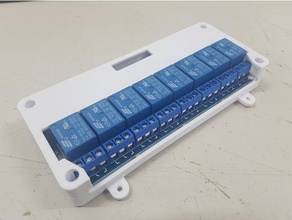 8 channel relay board case mod electronics mount 3d print model - Mito3D