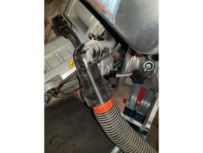 bosch slider saw vacuum adapter tools chop hose 3d print model - Mito3D
