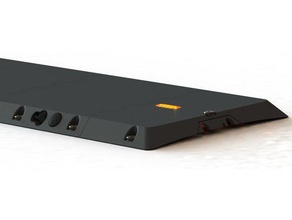 gabinete hummie deck duplo slot de versão diy skate elétrico esk8 longboard 3d print model - Mito3D