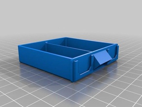 stackable resistor storage box half quarter drawers hobby 3d print model - Mito3D