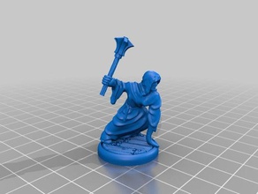 warlock minivember toys games dungeons dragons miniature pathfinder tentacle 3d print model - Mito3D