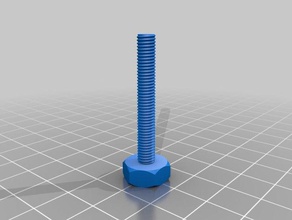 mi personalizados tuerca trabajo tornillos m5 partes 3d print model - Mito3D
