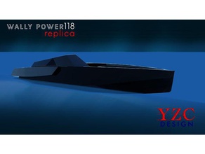 wally118 araç tekne gövde wallypower yat 3d print model - Mito3D