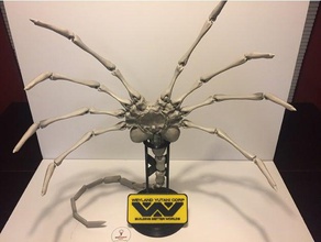 weyland stand facehugger a arte alien alienígenas do filme cr-10 3d print model - Mito3D