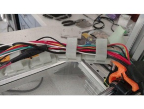 únicamente 3d imprimible de cadena cable la impresora partes gestión cables arrastre 3d print model - Mito3D