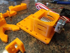 e3dv6 bowden clamp printer parts 3d print model - Mito3D