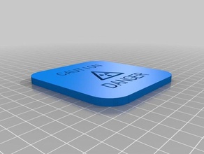 ous danger iii signs logos customized 3d print model - Mito3D