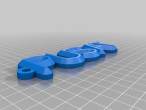 meu nome personalizado keychaina organização 3d print model - Mito3D