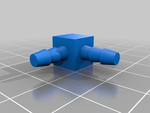 pipe connector 5 mm 90 Grad outdoor Garten angepasst 3d print model - Mito3D
