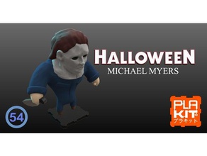 halloween michael myers toys games action figures figurines movie horror nsfw plakit purakito scary terror toymaker 3d print model - Mito3D