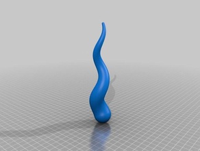 my customized twisted spiral horn generator art tools 3d print model - Mito3D