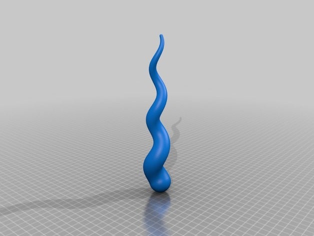 mon personnalisés tordu en spirale corne générateur art outils 3D print model - Mito3D