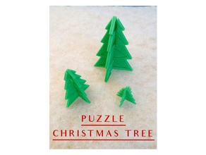 la couleur me de puzzle en 3d l'arbre noël art les décorations le mois décembre vert 3d print model - Mito3D