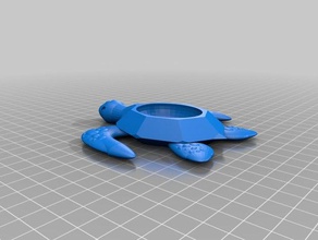 tartaruga de mar plantio 3d impressão recipiente bonito prato oceano plantas seaturtle suculenta suculentas titular pote tartarugas 3d print model - Mito3D