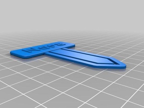 nora bookmark office customized 3d print model - Mito3D
