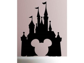 disney castle cake topper kitchen dining autodesk fusion 360 disneyland fusion360 madewithfusion360 mickey mickeymouse mickeymousetopper mouse walt world 3d print model - Mito3D