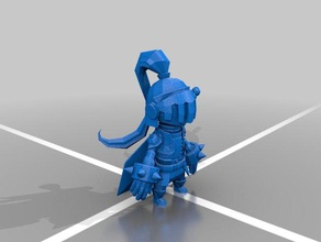 knight cartoon models character 3d print model - Mito3D
