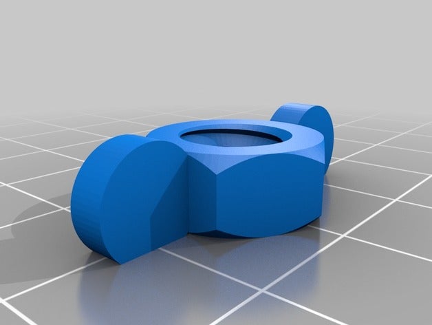 wingnut 94x6x07 pièces personnalisé 3D print model - Mito3D