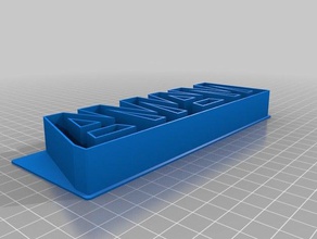 mi personalizados de texto personalizado cortador galletas cocina comedor 3d print model - Mito3D