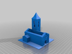 lassumpcio c&oacutell vall boi buildings structures 3d print model - Mito3D
