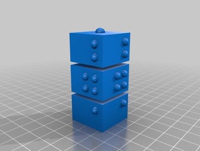 meu personalizados braille palavra cubo aprendizagem 3d print model - Mito3D